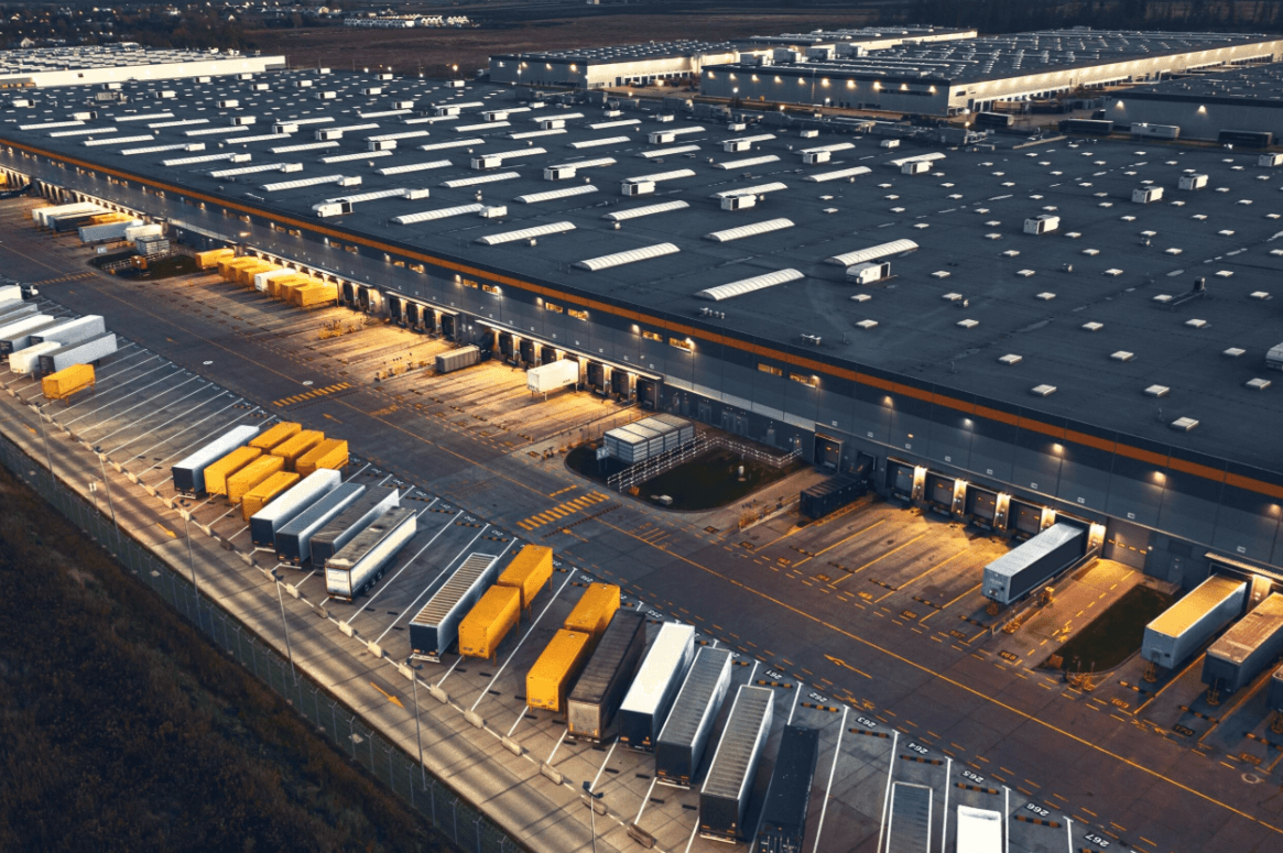 Indusitral and warehouse logistics hall